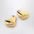 Small Fin earrings with gold-tone finish