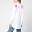 Camicia bianca con stampa fucsia