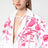 Camicia bianca con stampa fucsia