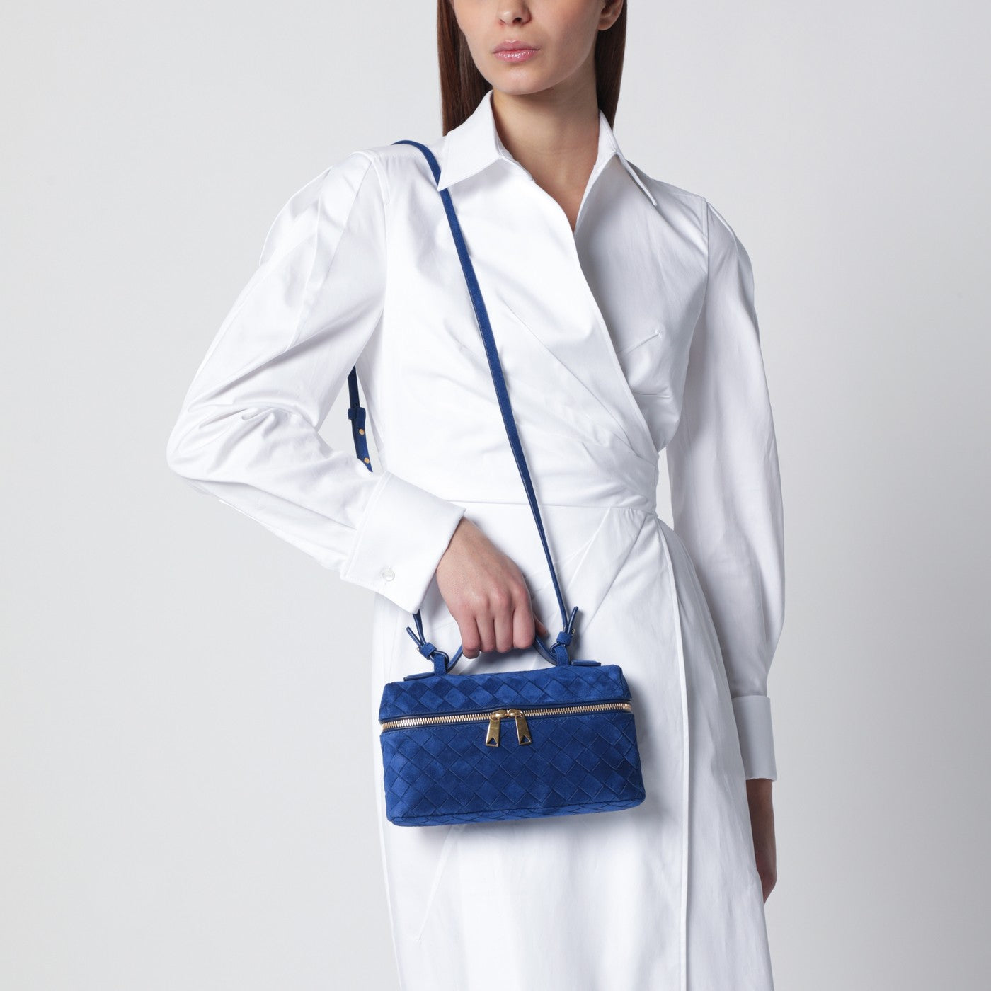 Vanity Case Bang Bang Blue Royal in suede