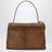 Borsa Rodeo media beige in pelle scamosciata