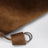 Borsa Rodeo media beige in pelle scamosciata