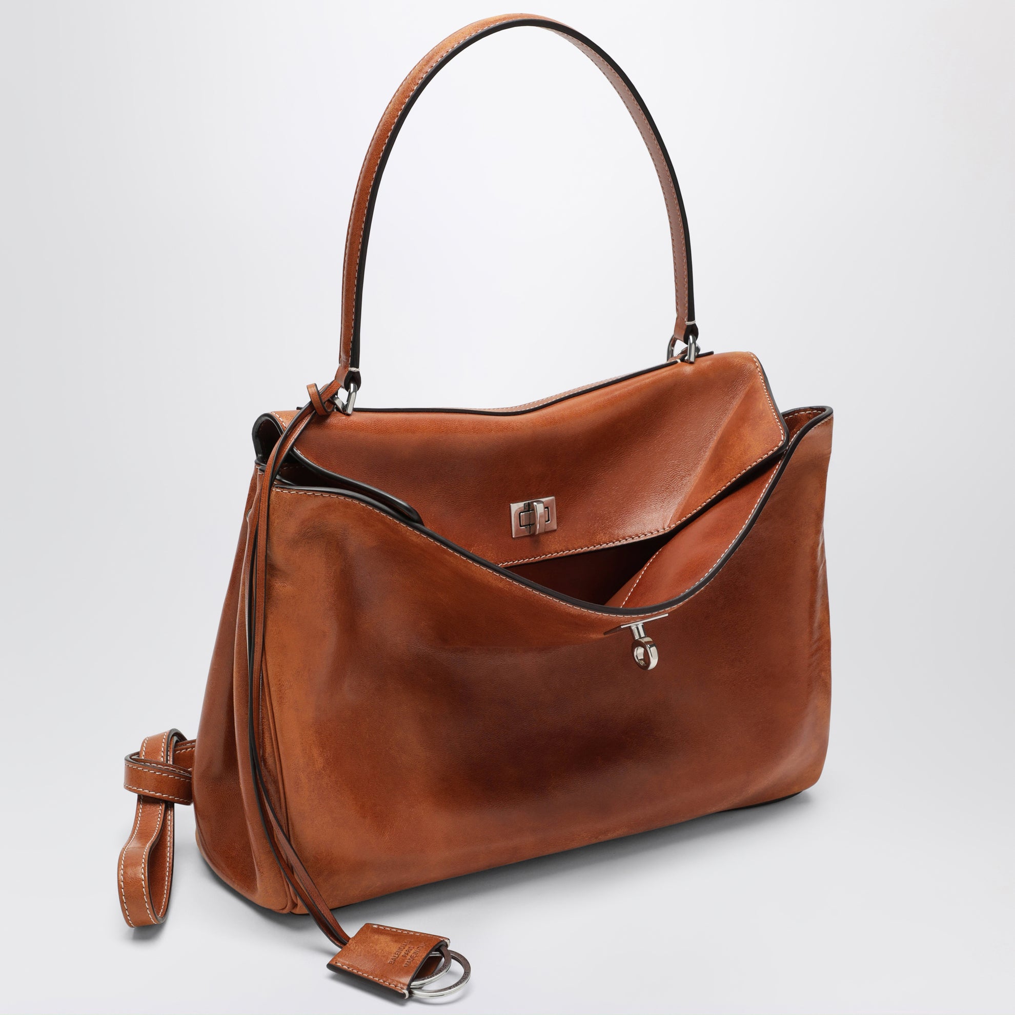 Sac Rodeo moyen en cuir d’agneau marron clair