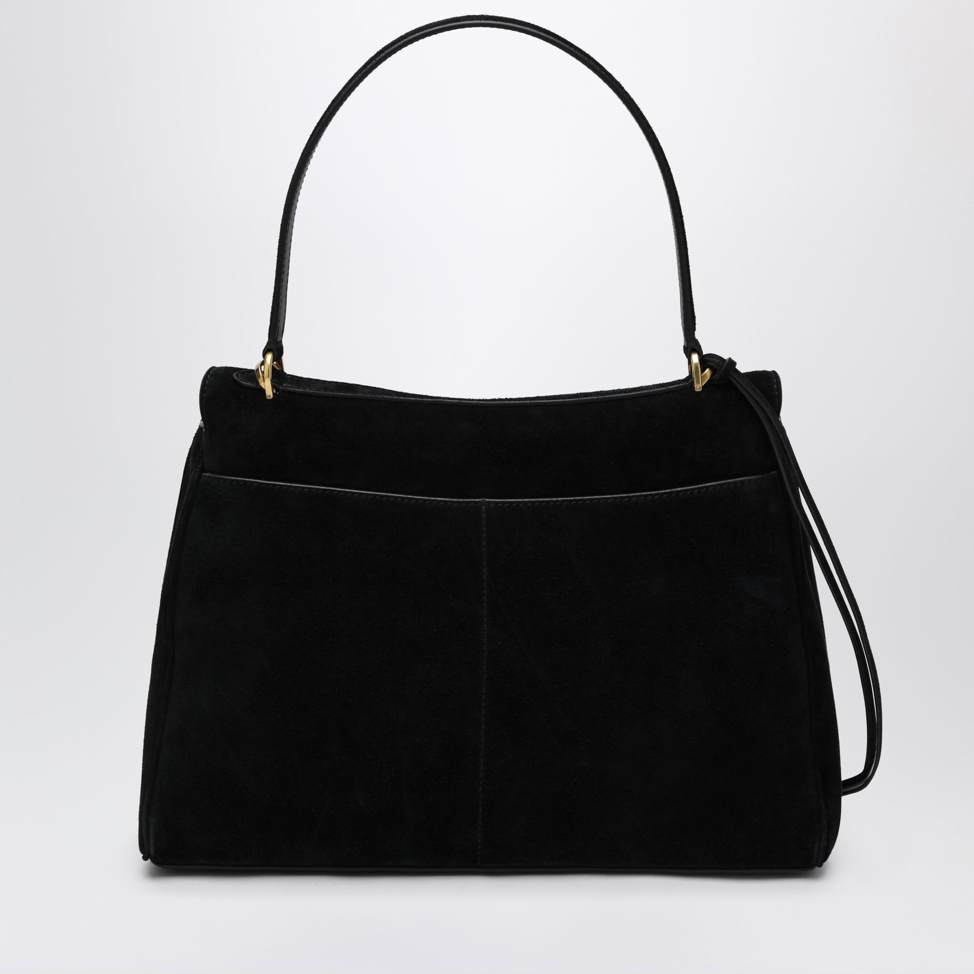 Rodeo Medium Handtasche aus Kalbsleder in Schwarz