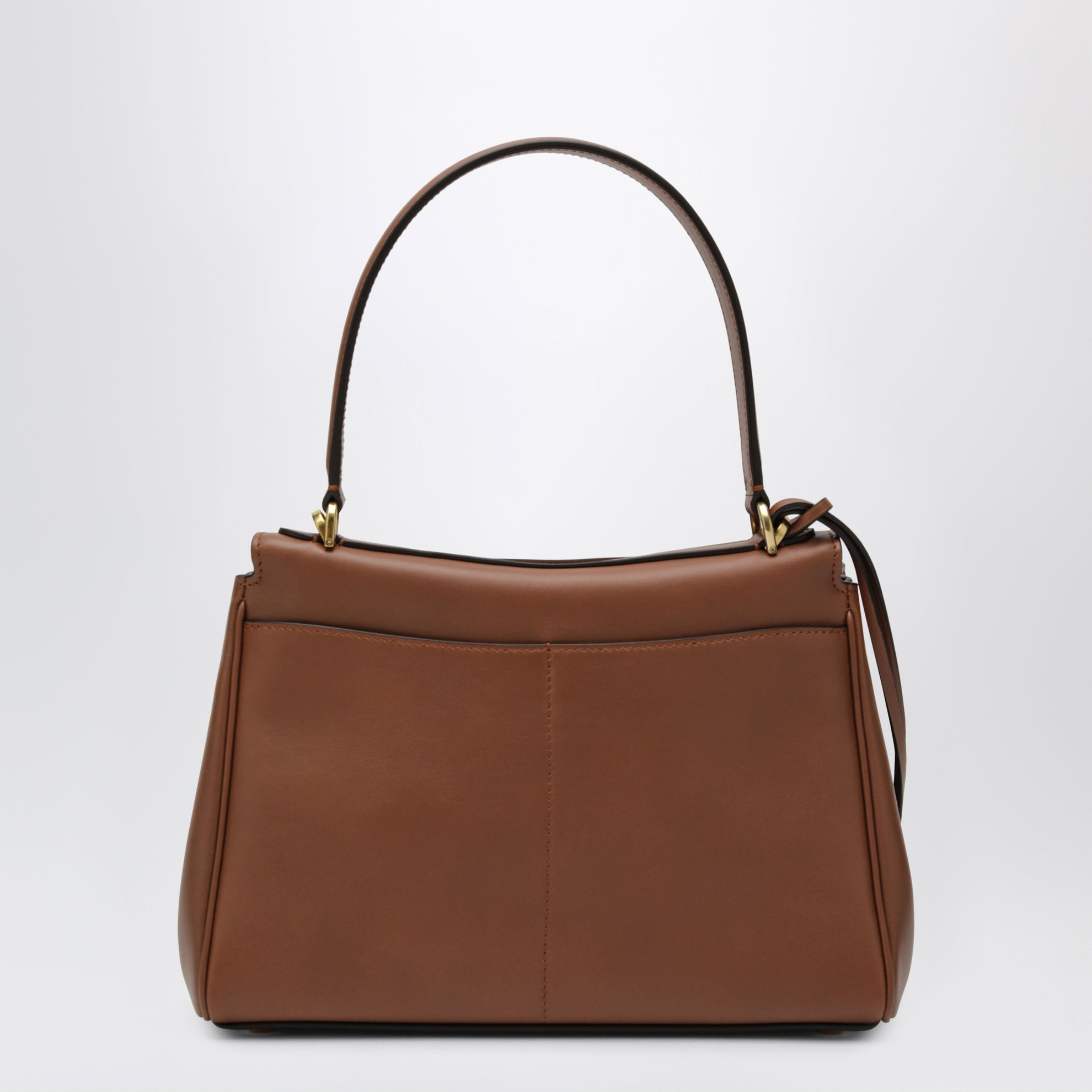 Smooth brown calfskin Small Rodeo bag
