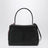 Small black Rodeo bag in smooth calf leather with charm