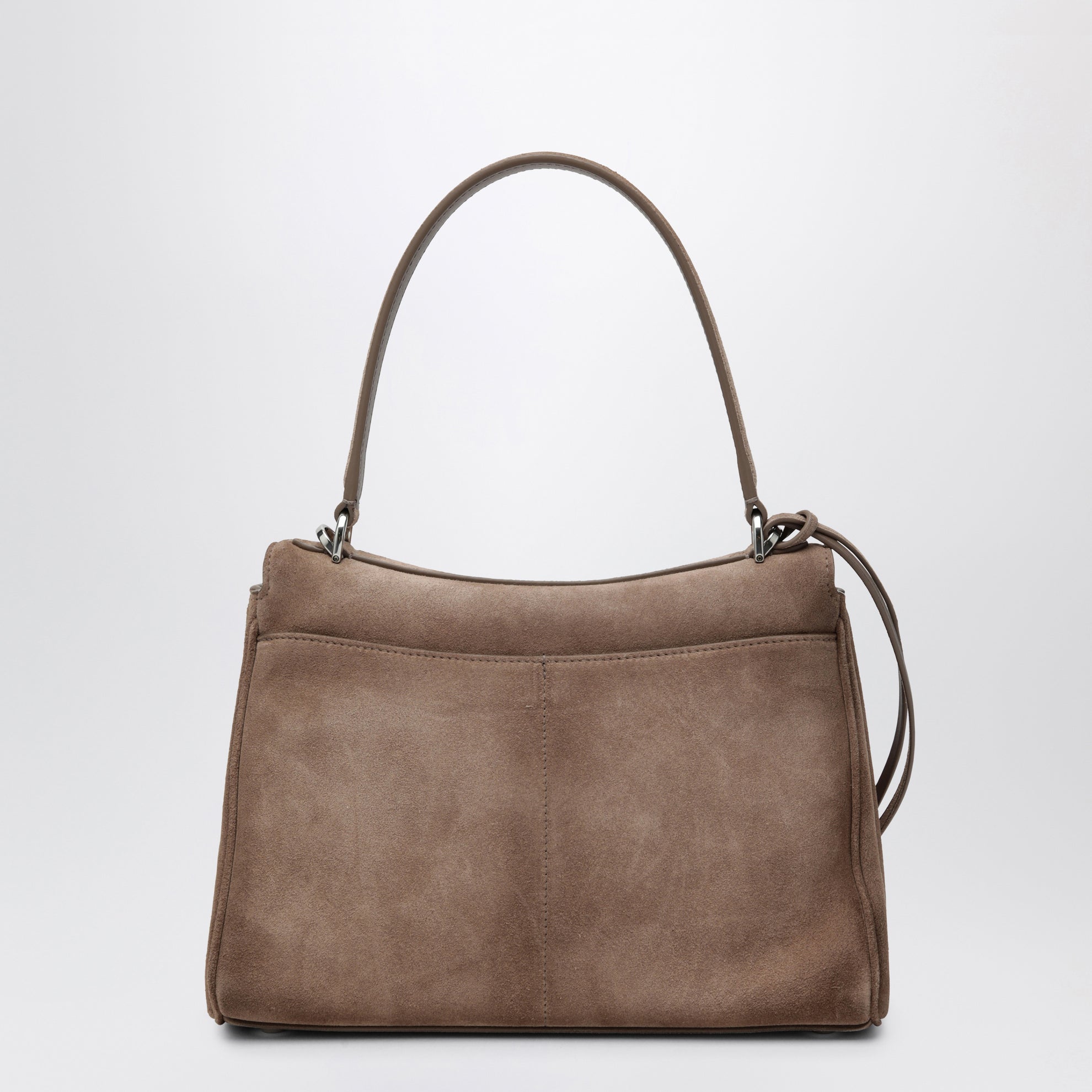Petit sac Rodeo en cuir de veau suédé sésame