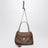 Petit sac Rodeo en cuir de veau suédé sésame