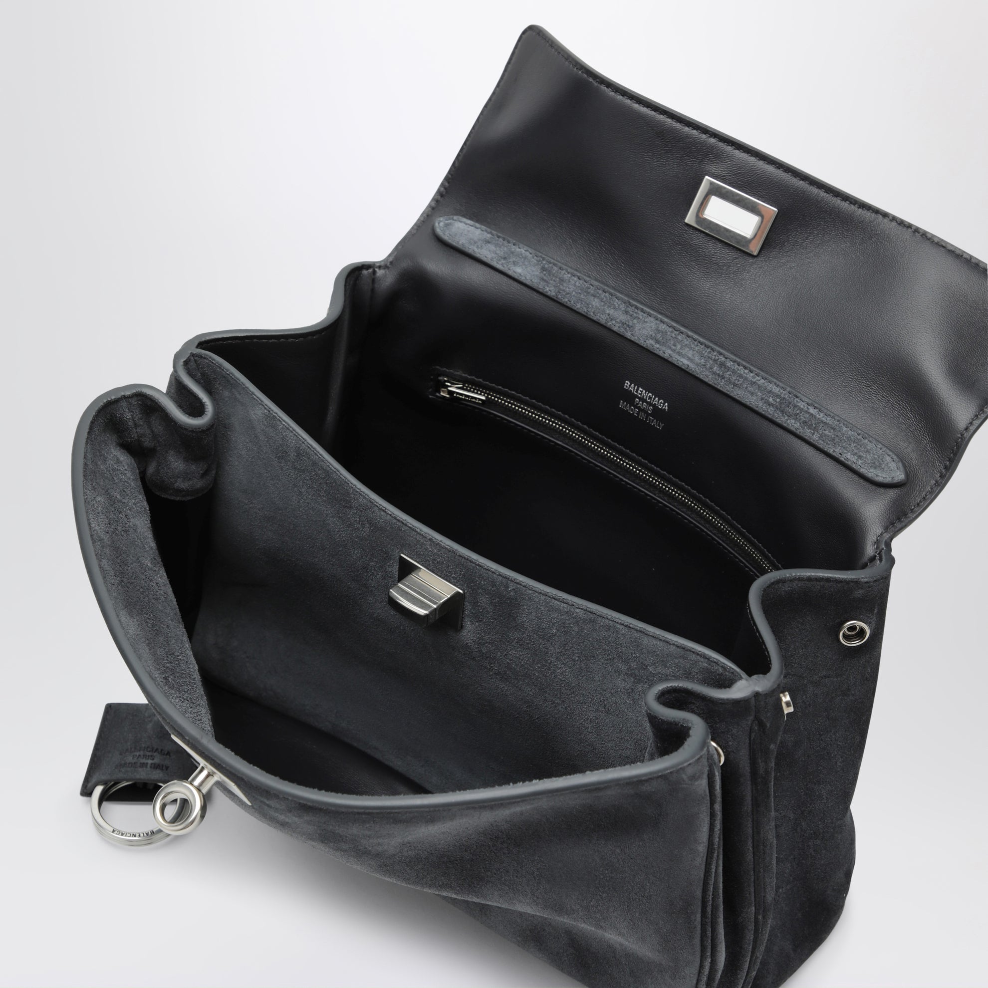 Rodeo small bag in grey calf leather