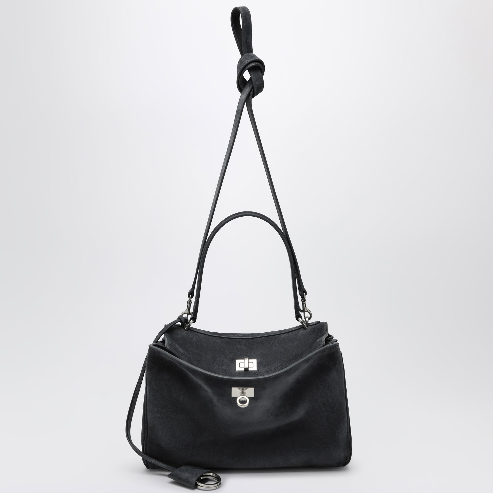 Rodeo small bag in grey calf leather