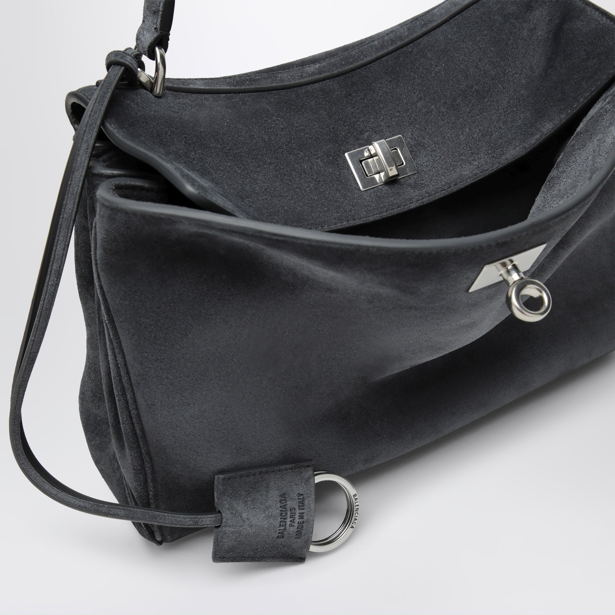 Rodeo small bag in grey calf leather