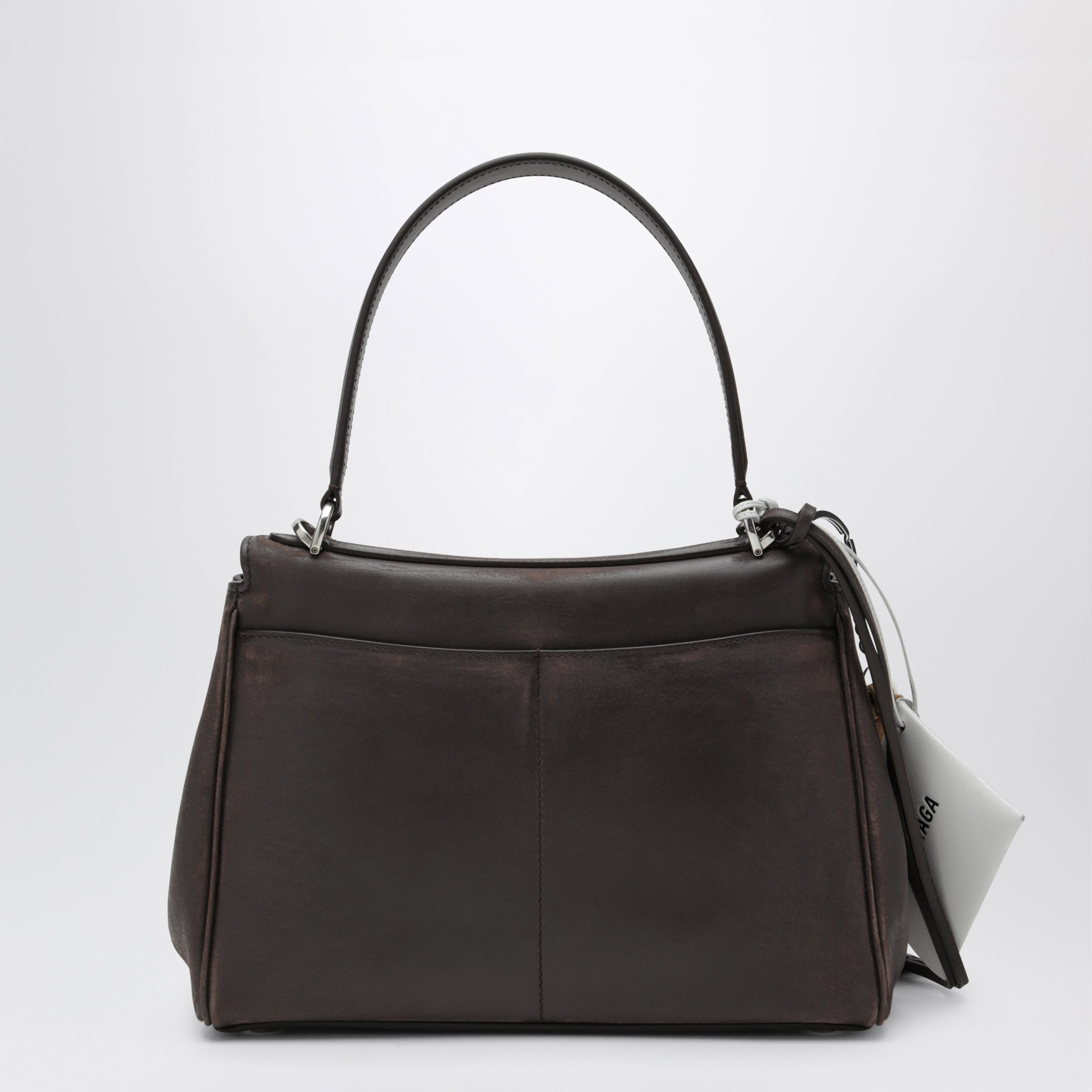 Balenciaga Small Rodeo bag in calfskin leather, espresso | TheDoubleF