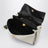Small Rodeo handbag in linen and lambskin, natural/black