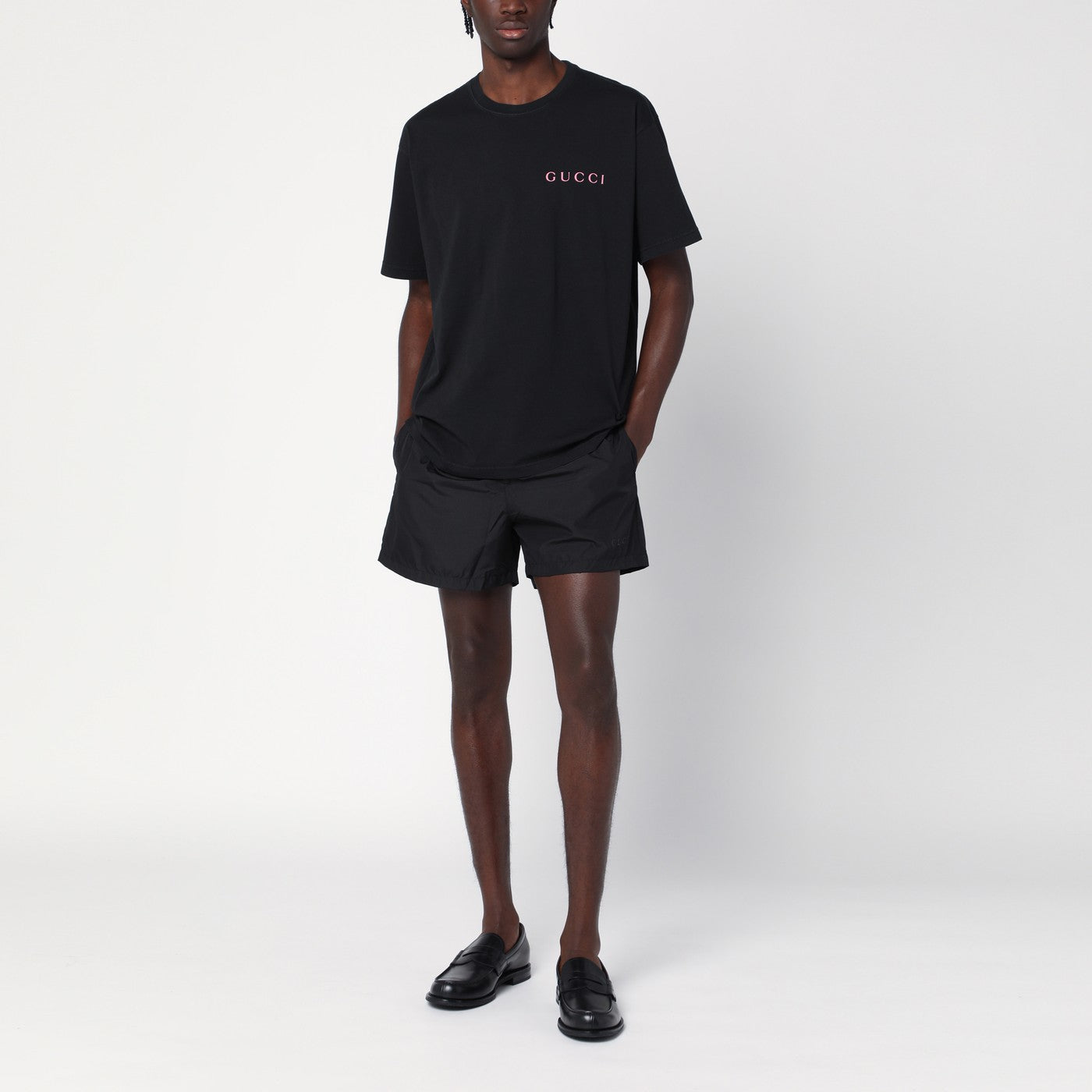 Maillot de bain noir avec logo