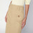 Beige cotton canvas midi skirt