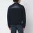 Bomber blu navy in nappa e maglia