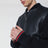 Bomber blu navy in nappa e maglia