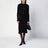Jupe midi noire en tweed