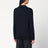 Marineblauer Wollpullover