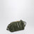 Concert woven leather pouch in green