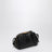 Dunkelbraune Pochette-Tasche Concert mit Flechtmuster