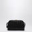 Dunkelbraune Pochette-Tasche Concert mit Flechtmuster