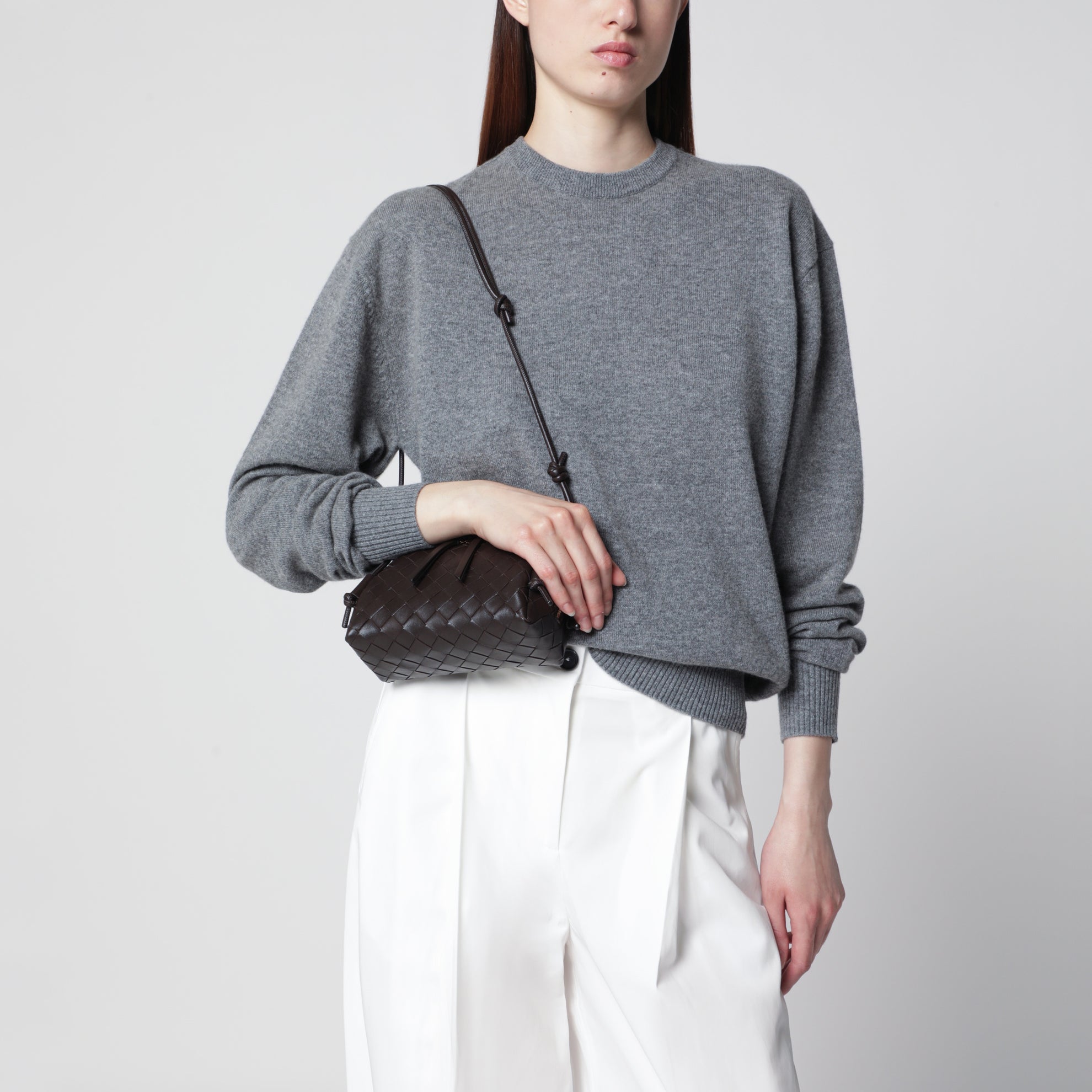 Intrecciato Fondant coloured Concert Clutch Bag