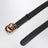 Cintura nera con GG in plexiglas tartarugato