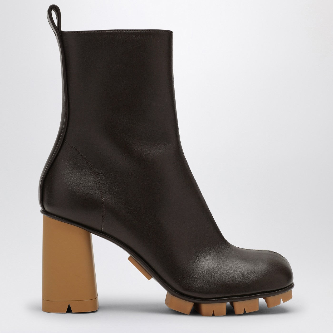 Bottine Shore marron foncé en cuir