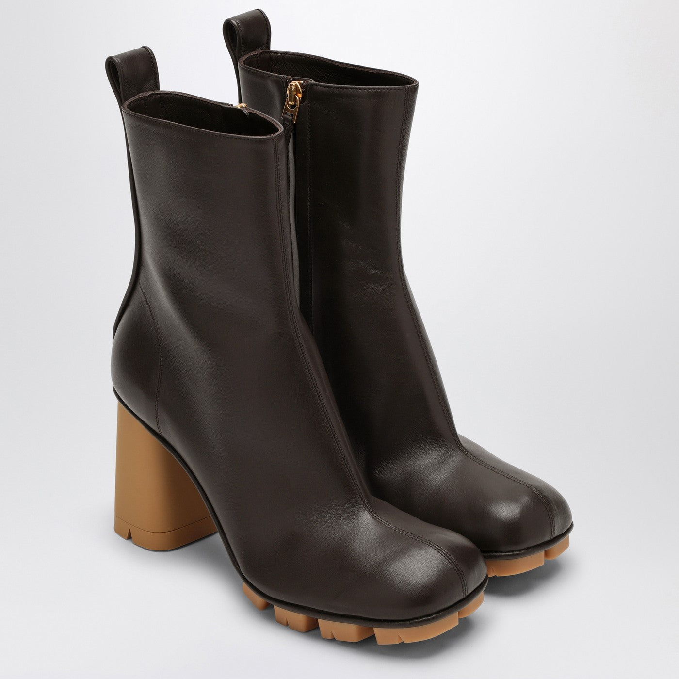 Bottine Shore marron foncé en cuir