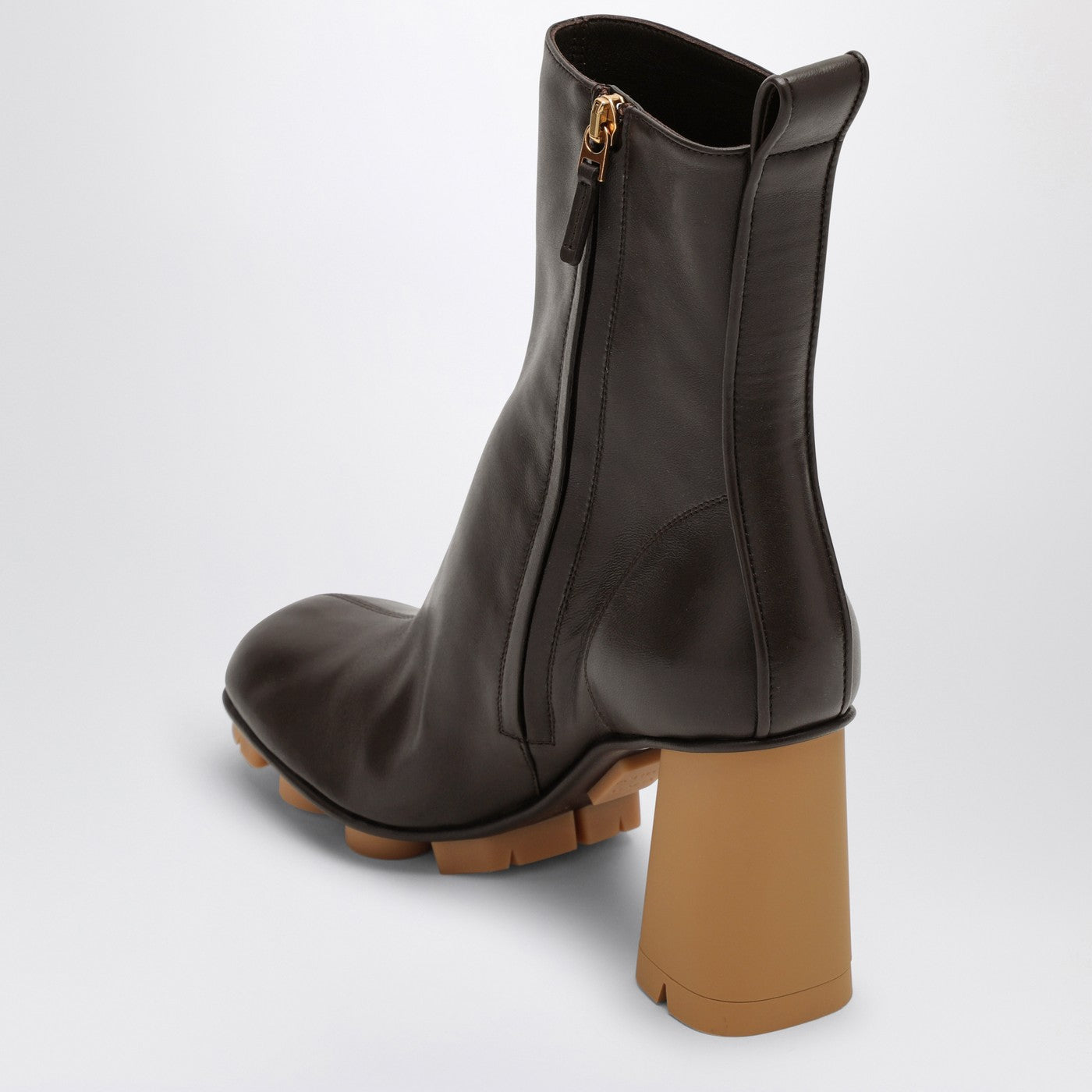 Bottine Shore marron foncé en cuir