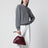 Dustbag moyen en cuir Intrecciato coloris Barolo