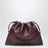 Dustbag moyen en cuir Intrecciato coloris Barolo