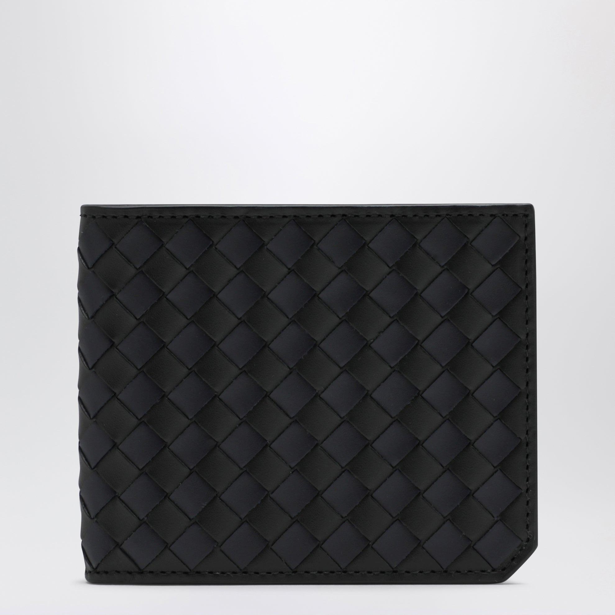 Portafoglio piccolo Intrecciato Black/Midnight