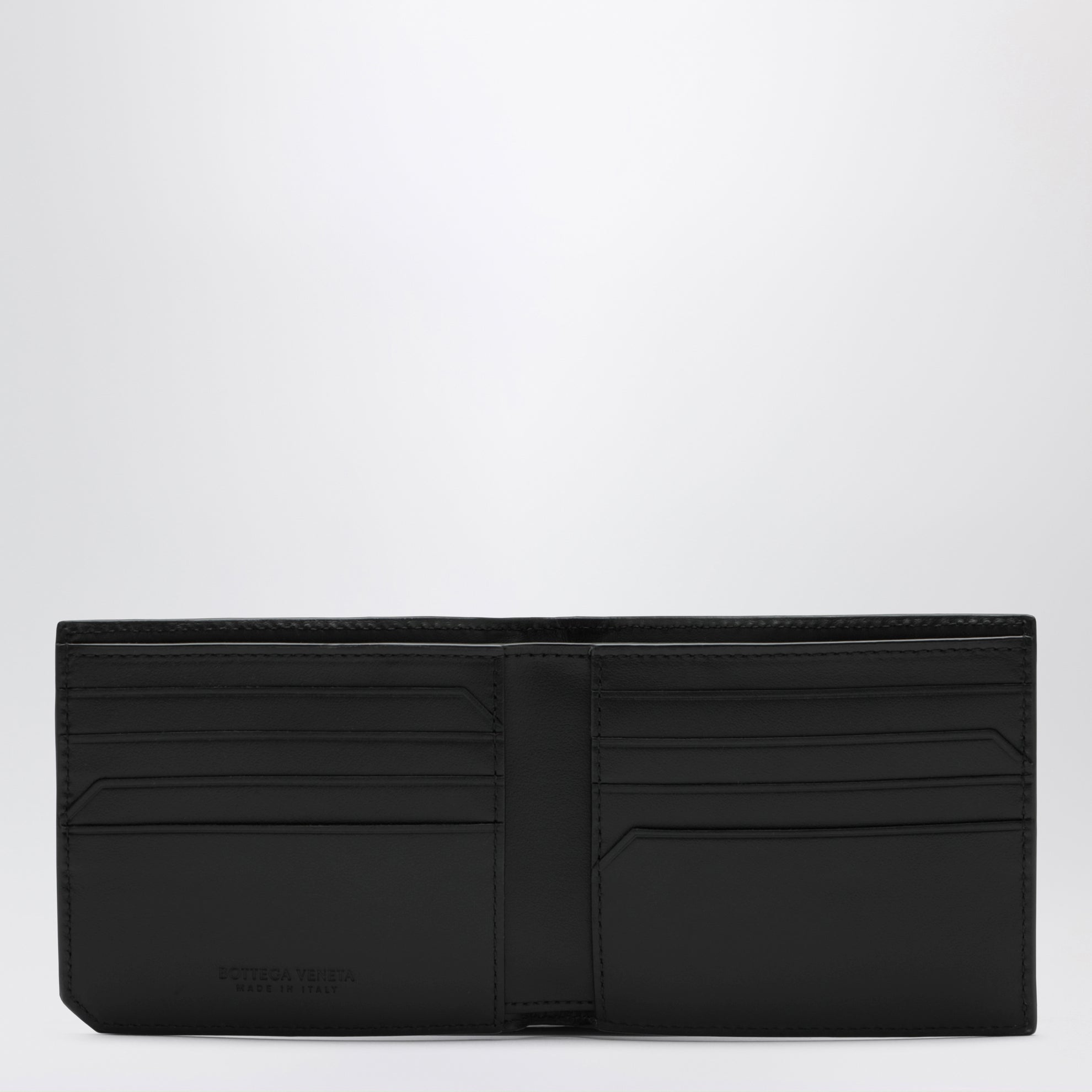 Portafoglio piccolo Intrecciato Black/Midnight