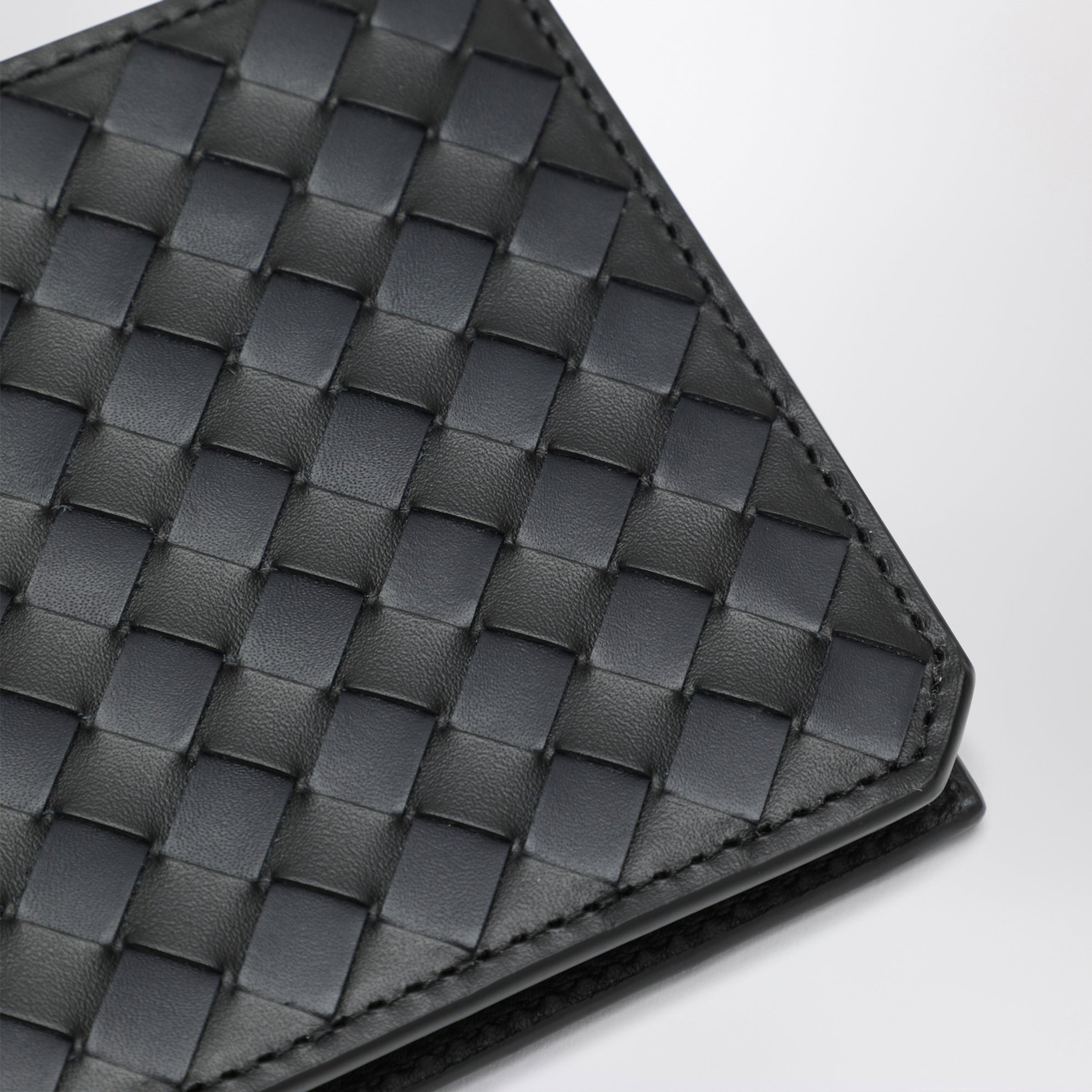 Portafoglio piccolo Intrecciato Black/Midnight