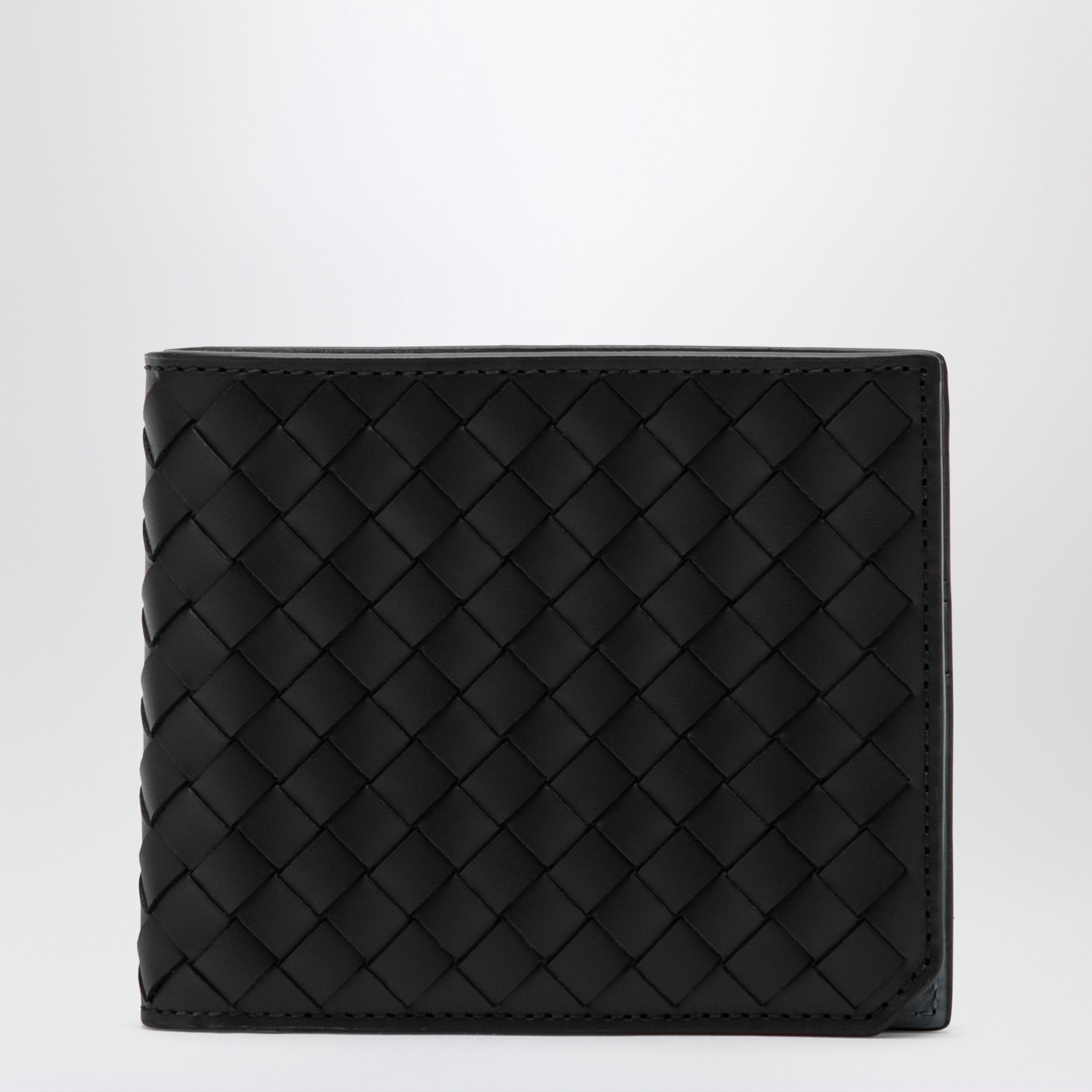 Bottega Veneta ブラック 二つ折り財布 保存袋付き Bottega Veneta Black Intrecciato bi-fold wallet | TheDoubleF