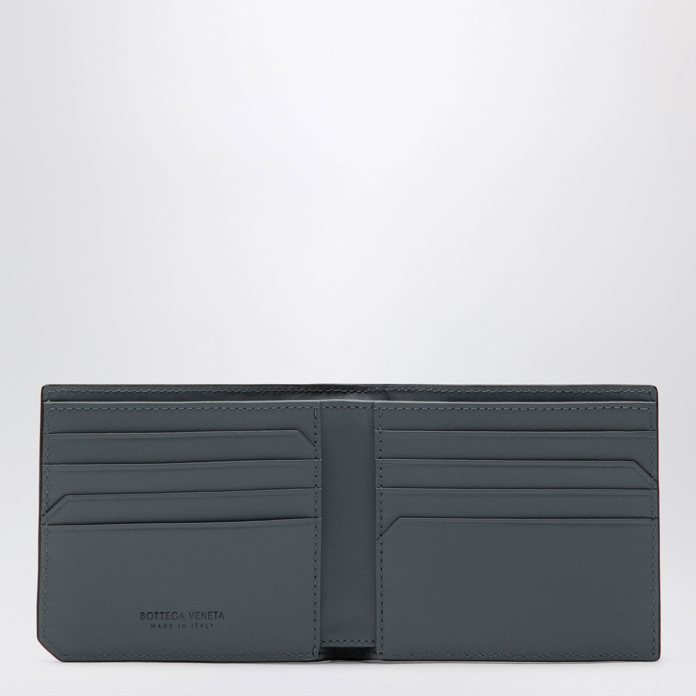 Bottega Veneta Black Intrecciato bi-fold wallet | TheDoubleF