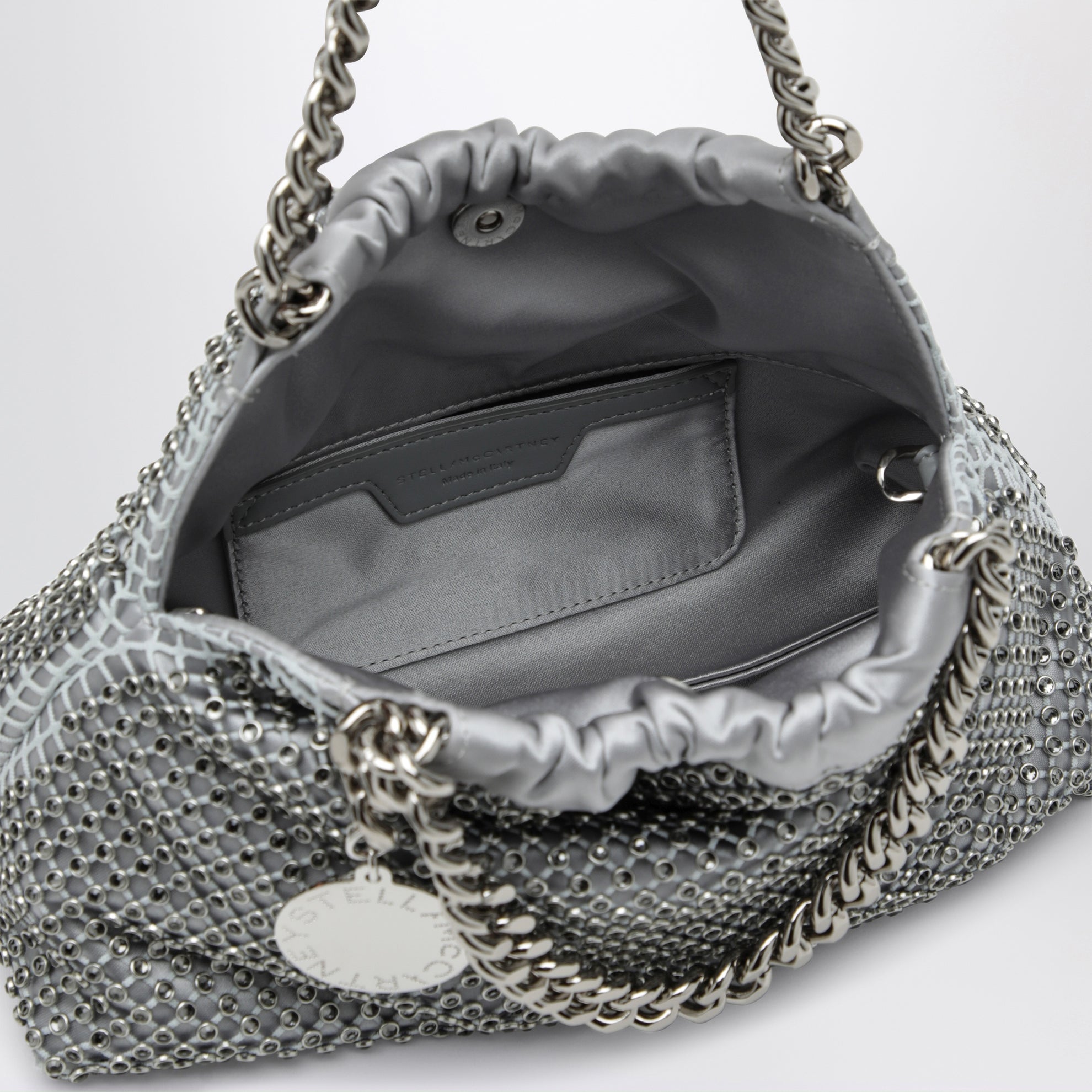 Black Falabella Mini drawstring bag with drawstring closure