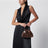 Mini sac Falabella à cordon de serrage en velours léopard