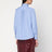 Camicia azzurra a righe in cotone
