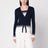 Cardigan with Chez Valentino embroidery in wool