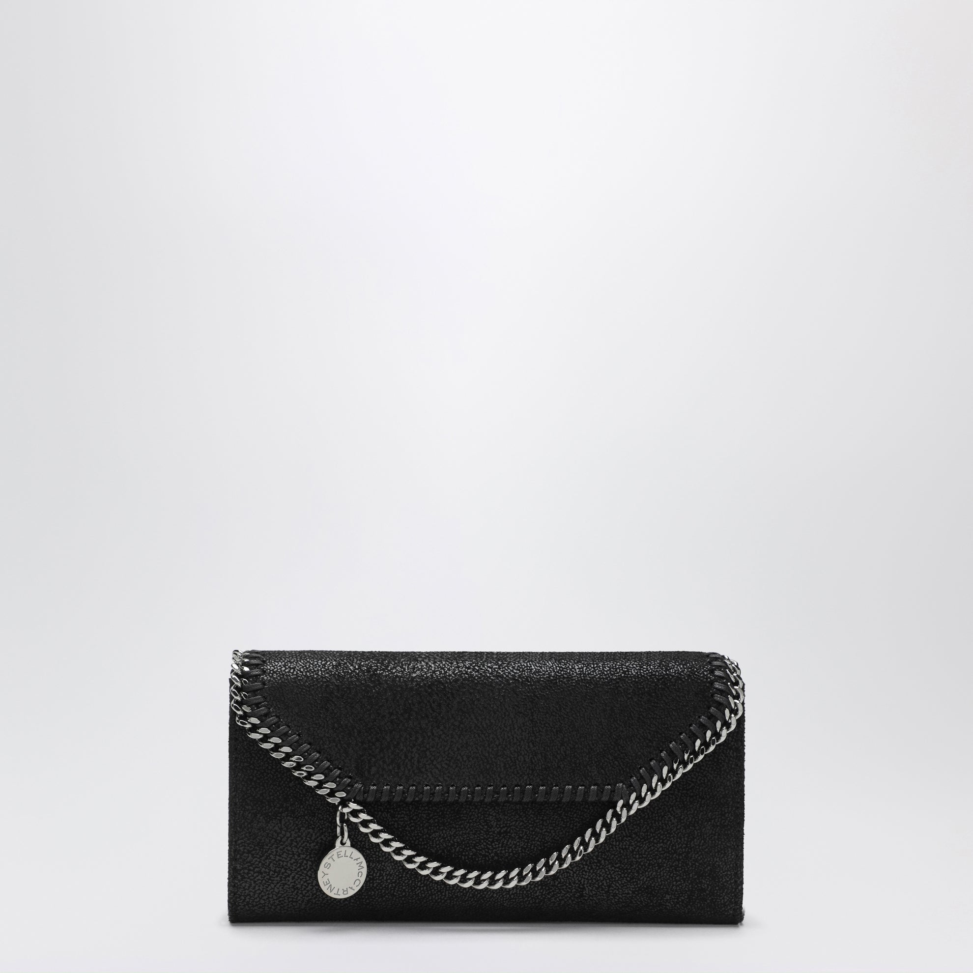 Falabella schwarze Crossbody-Geldbörse