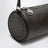 Chocolate brown Logo bowling bag in faux leather