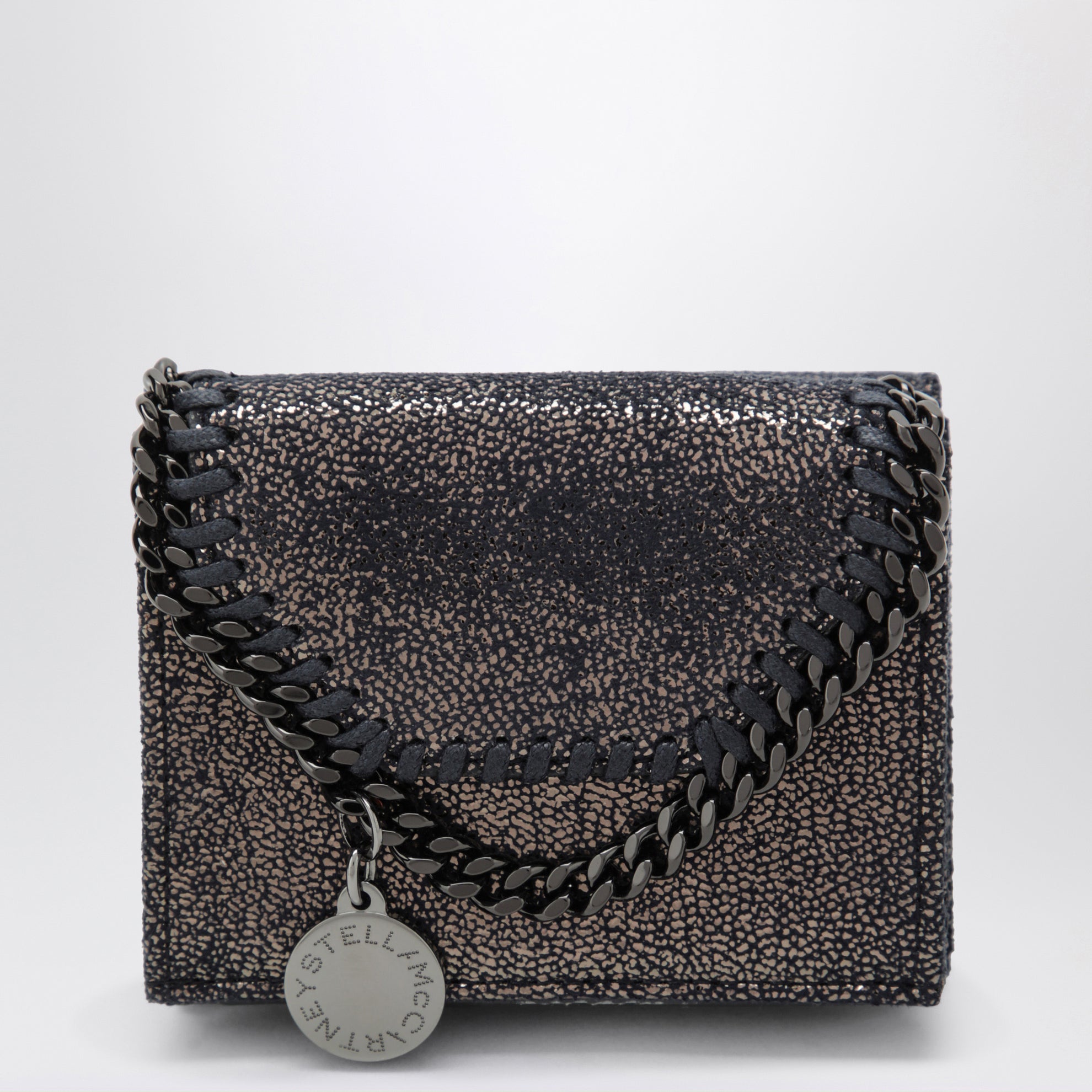 Portefeuille Falabella bleu marine foncé
