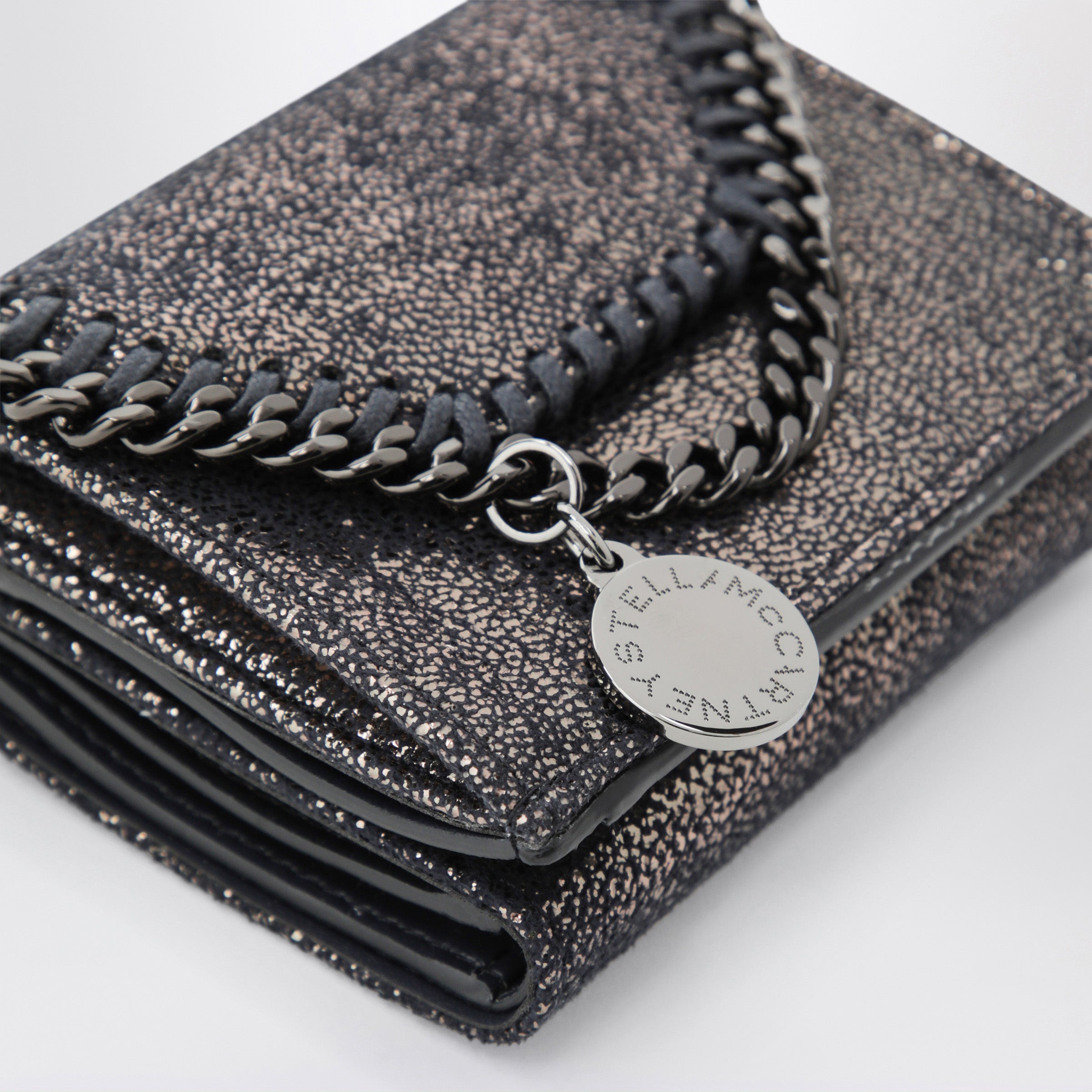Stella McCartney Falabella dark navy blue wallet | TheDoubleF