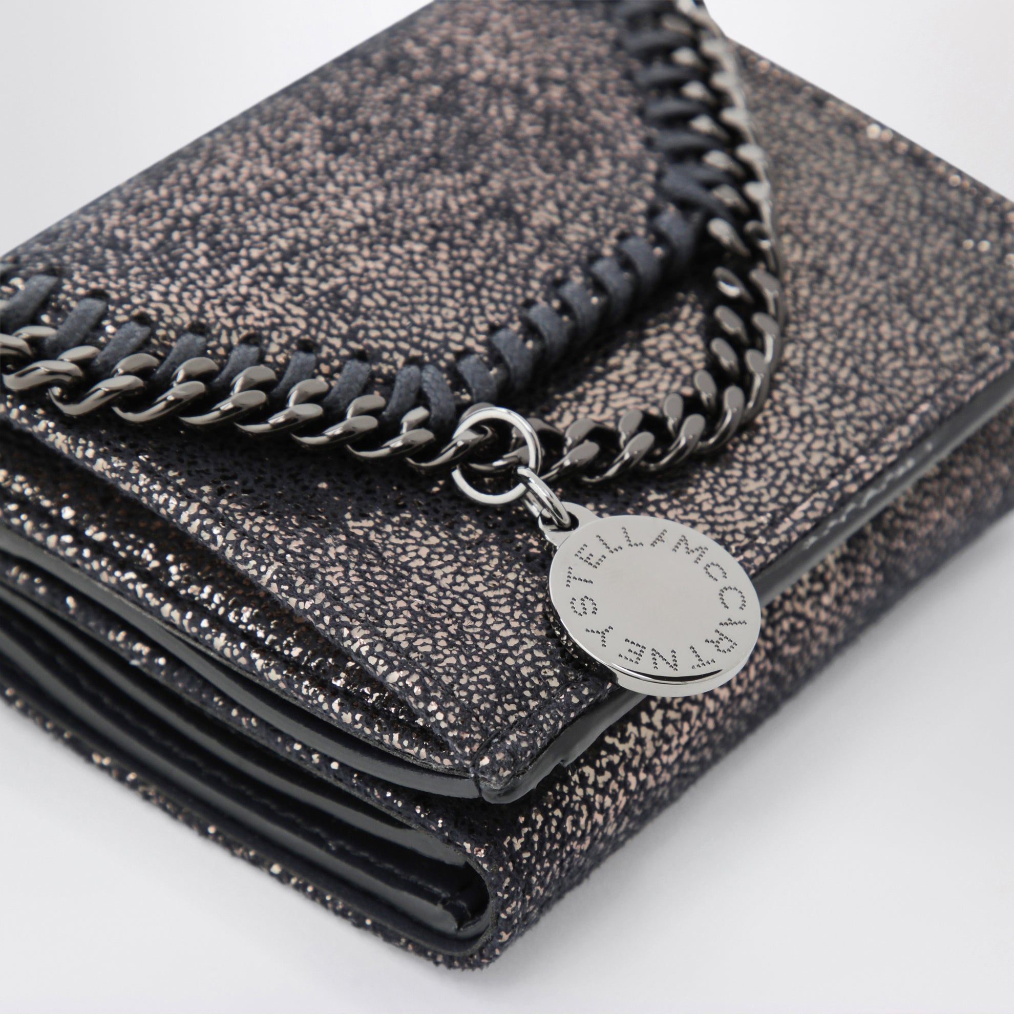 Portefeuille Falabella bleu marine foncé