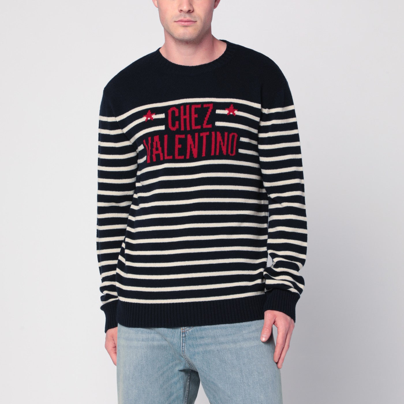 Sweater with jacquard pattern Chez Valentino