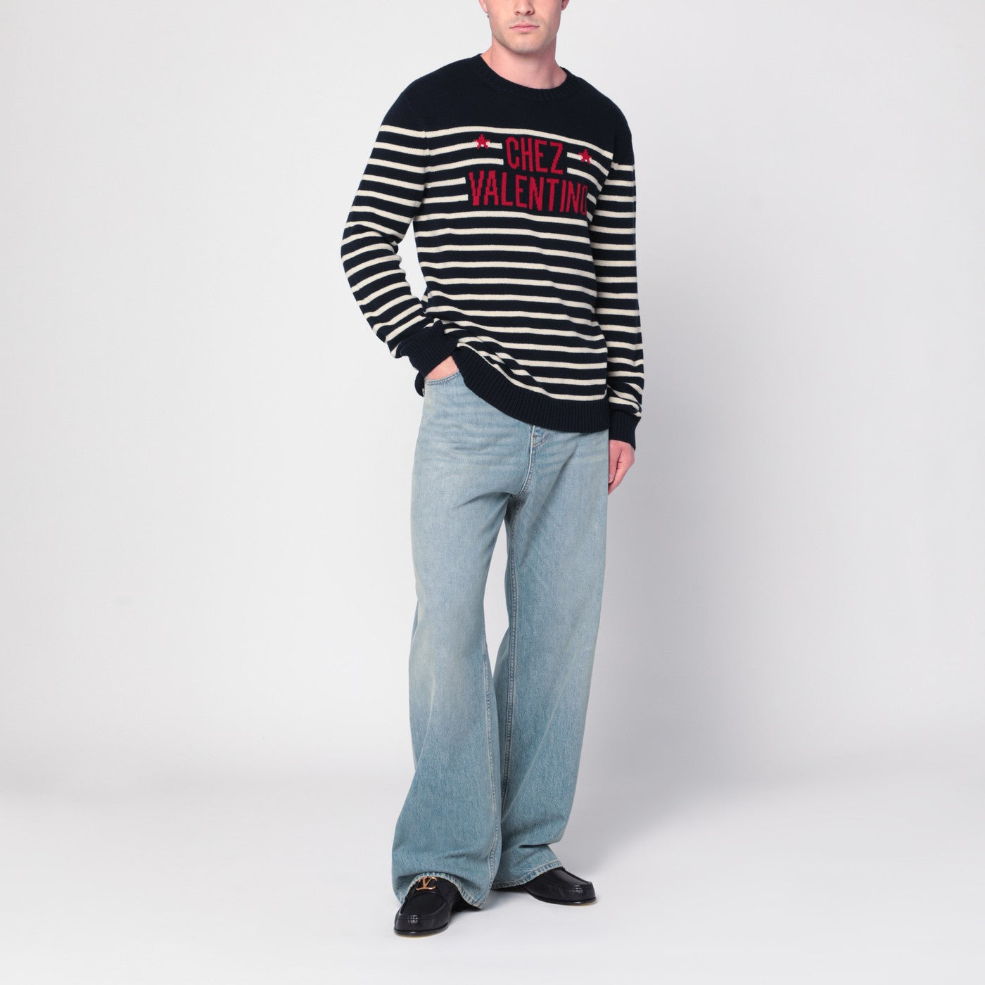 Sweater with jacquard pattern Chez Valentino