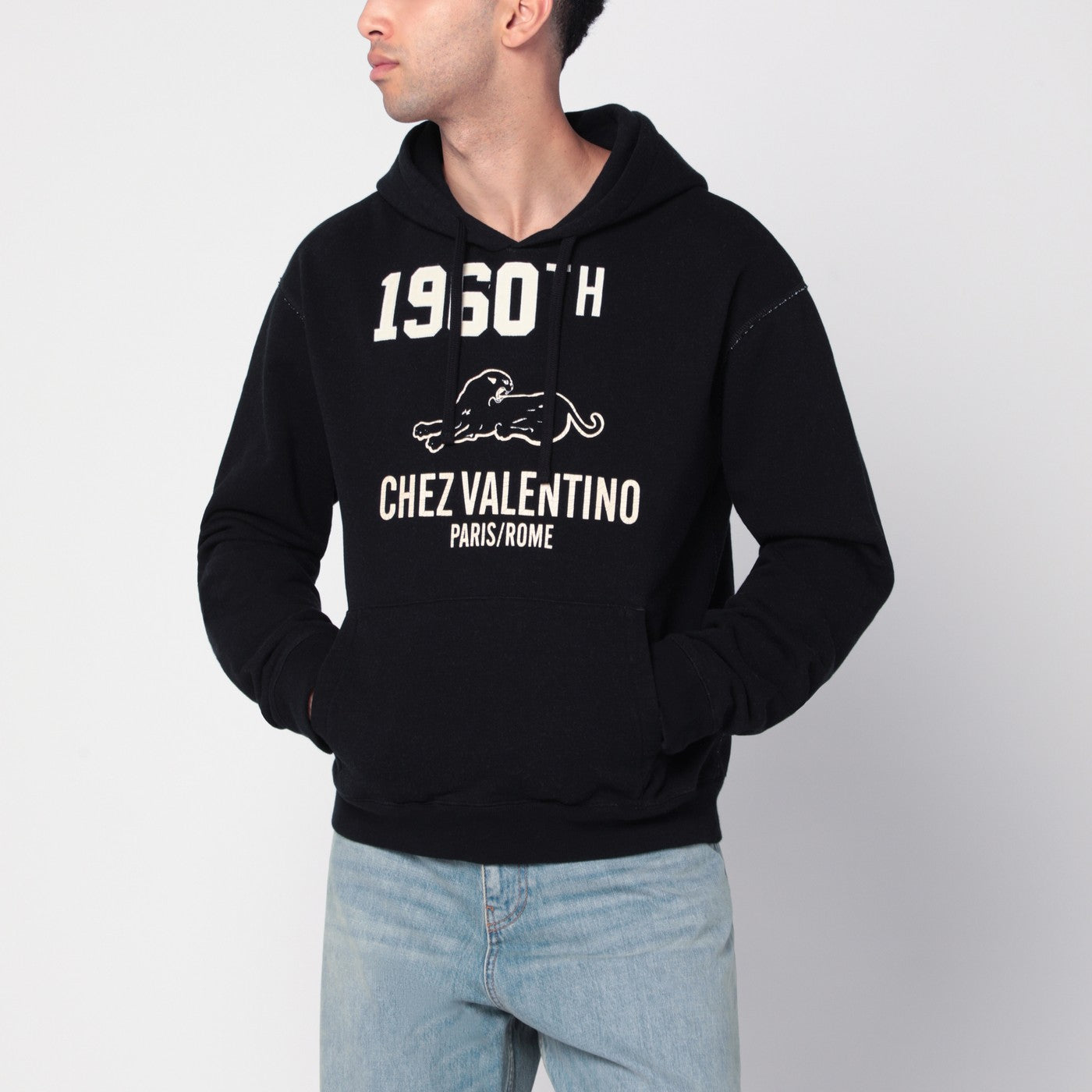 Felpa 1960 Chez Valentino nera